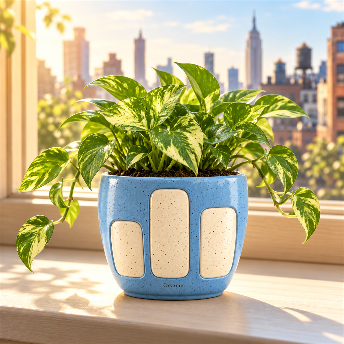 Orvanur Riverside Block Planter front product view