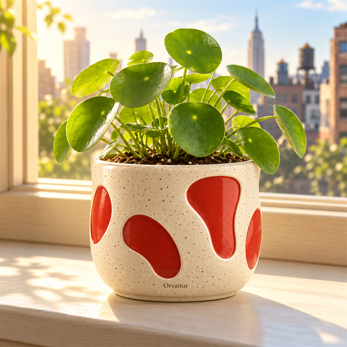 Orvanur Tribeca Pebble Planter front product view